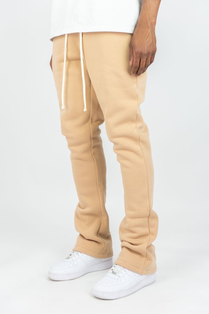 Rebel Minds Sweats Stacked Pants (Beige) 100-475