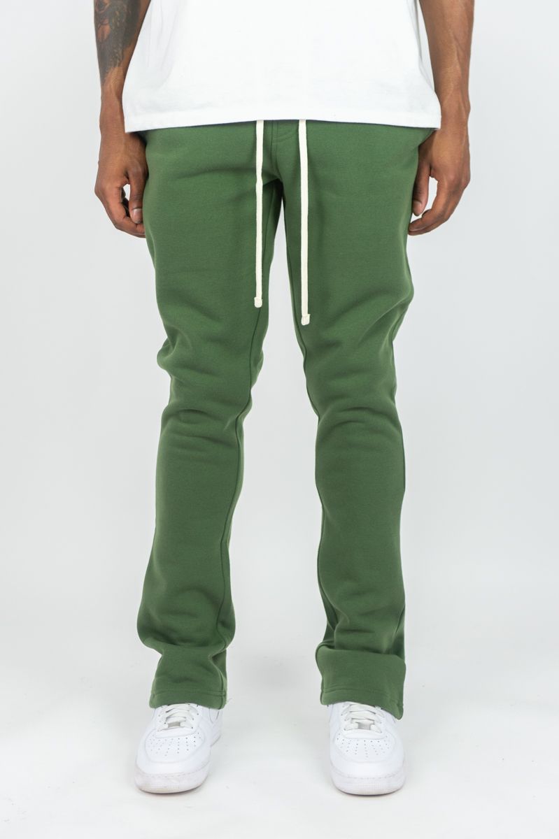 Rebel Minds Sweats Stacked Pants (Olive) 100-475