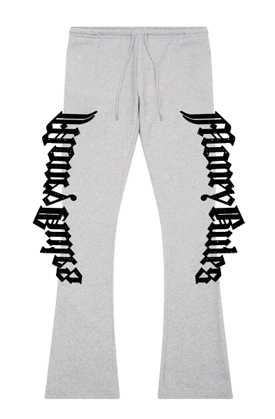 Roku Studio 'Money Rules' Stacked Sweatpants (Grey)