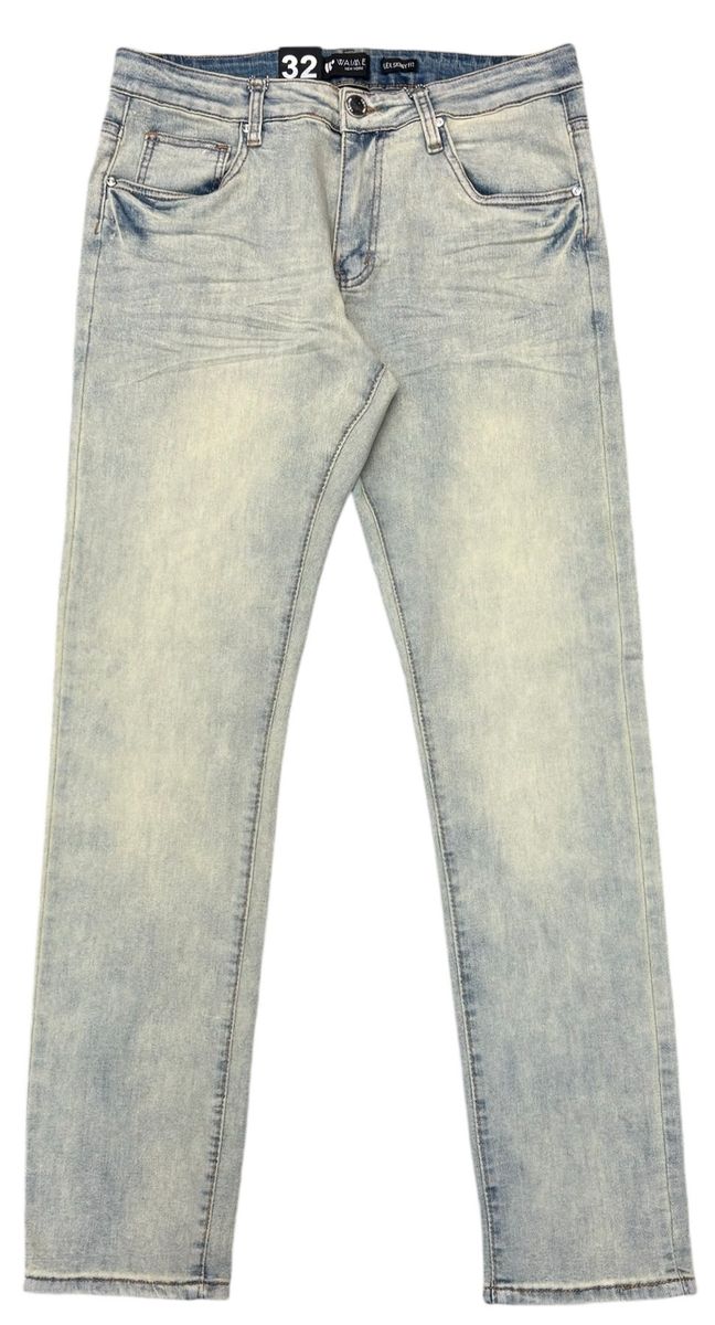 Waimea 'Flex' Plain Skinny Denim (Bleach Wash) M8248D