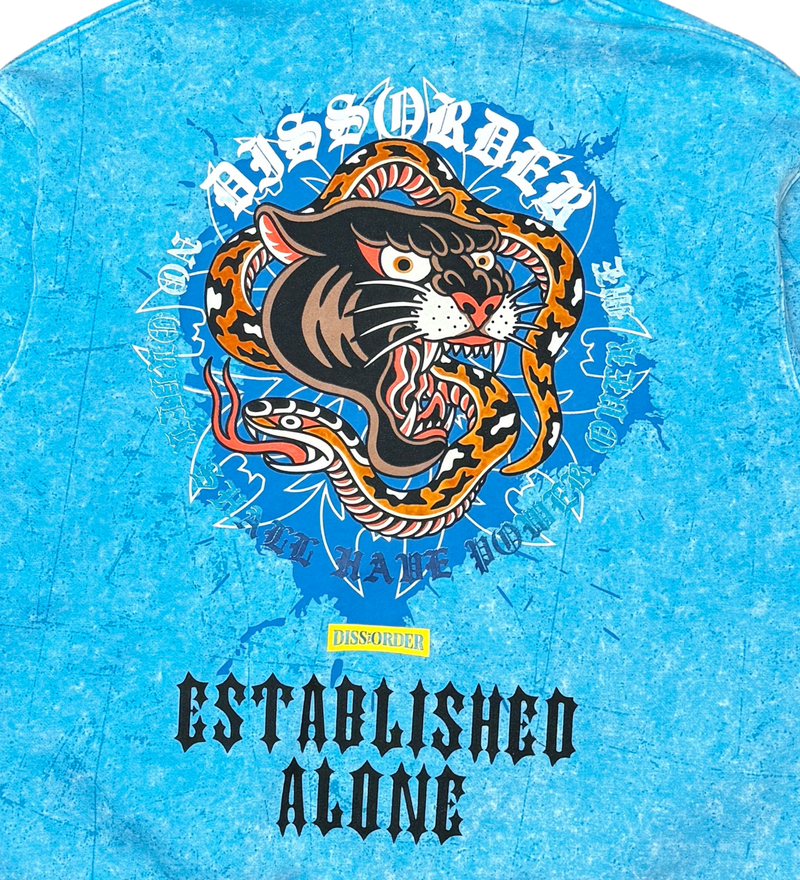 DISSORDER 'Established Alone' Zip Up Hoodie (Aqua) GN4103-AQU