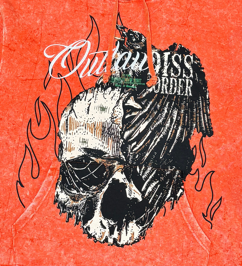 DISSORDER 'Outlaw' Pullover Hoodie (Orange) GN4106-ORG