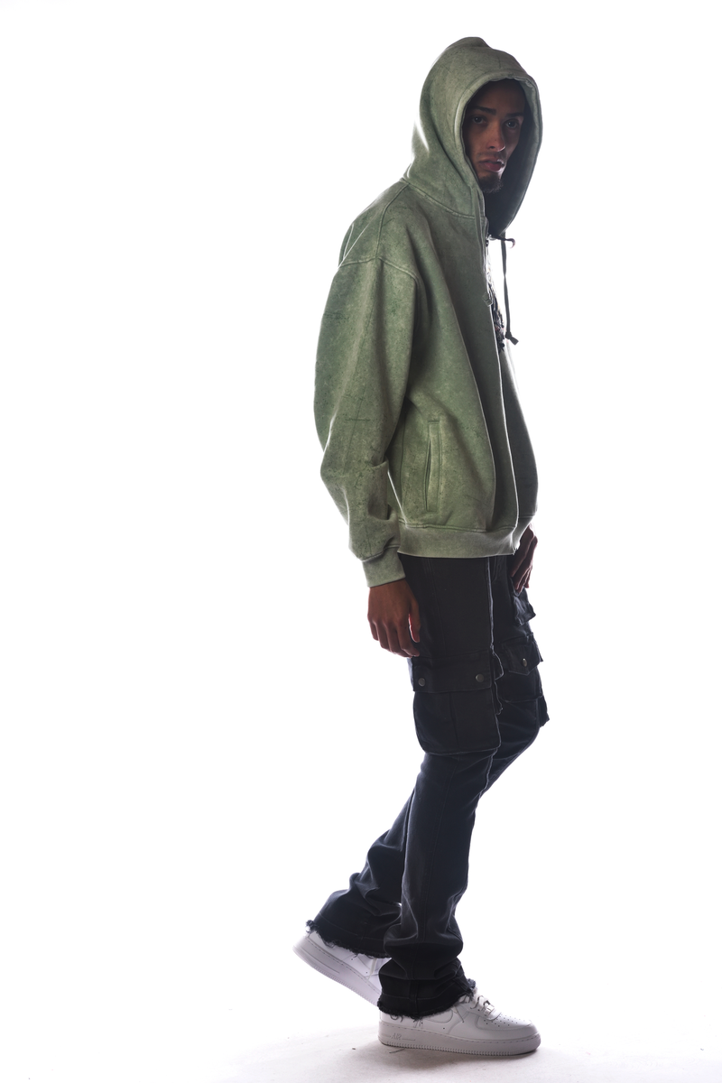 DISSORDER 'Spirit' Zip Up Hoodie (Sage) GN4107-SAG