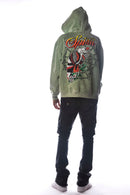 DISSORDER 'Spirit' Zip Up Hoodie (Sage) GN4107-SAG - FRESH N FITTED