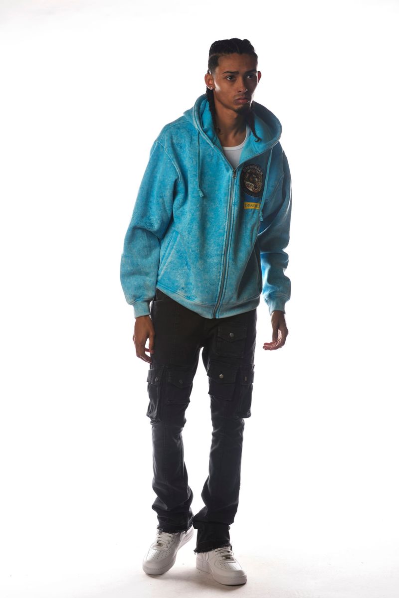 DISSORDER 'Established Alone' Zip Up Hoodie (Aqua) GN4103-AQU