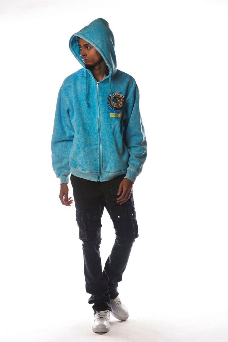DISSORDER 'Established Alone' Zip Up Hoodie (Aqua) GN4103-AQU