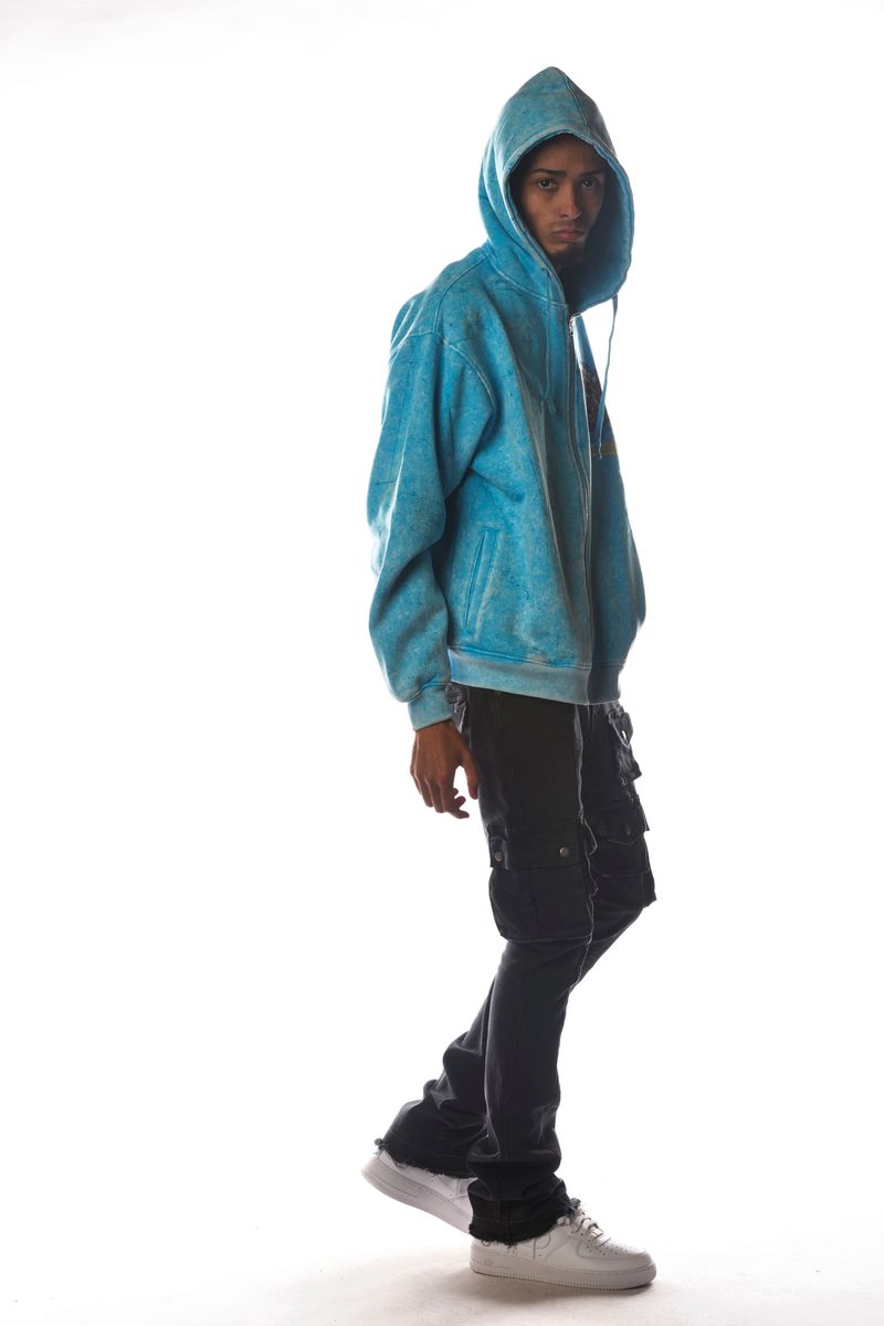 DISSORDER 'Established Alone' Zip Up Hoodie (Aqua) GN4103-AQU