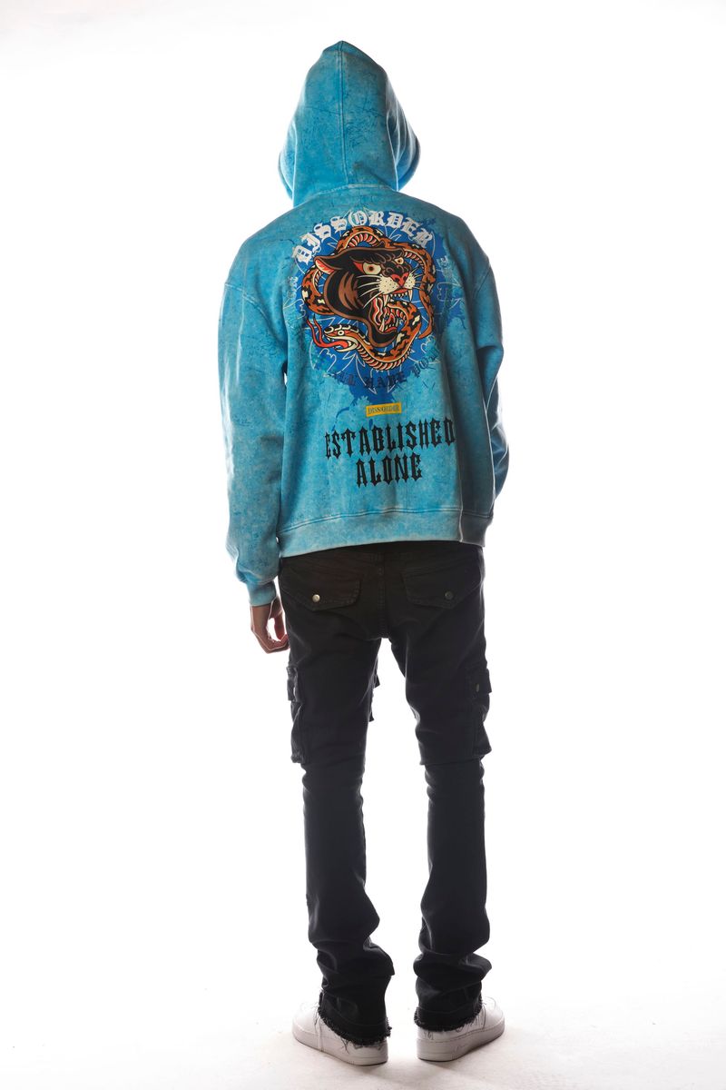 DISSORDER 'Established Alone' Zip Up Hoodie (Aqua) GN4103-AQU