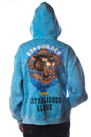 DISSORDER 'Established Alone' Zip Up Hoodie (Aqua) GN4103-AQU - FRESH N FITTED