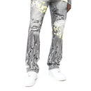 Smoke Rise 'Dystopia' Straight Denim (Eris Grey) JP25146 - FRESH N FITTED