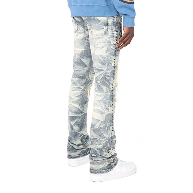 Smoke Rise 'Studded R&R Stacked' Denim (Blue Toast) JP25128