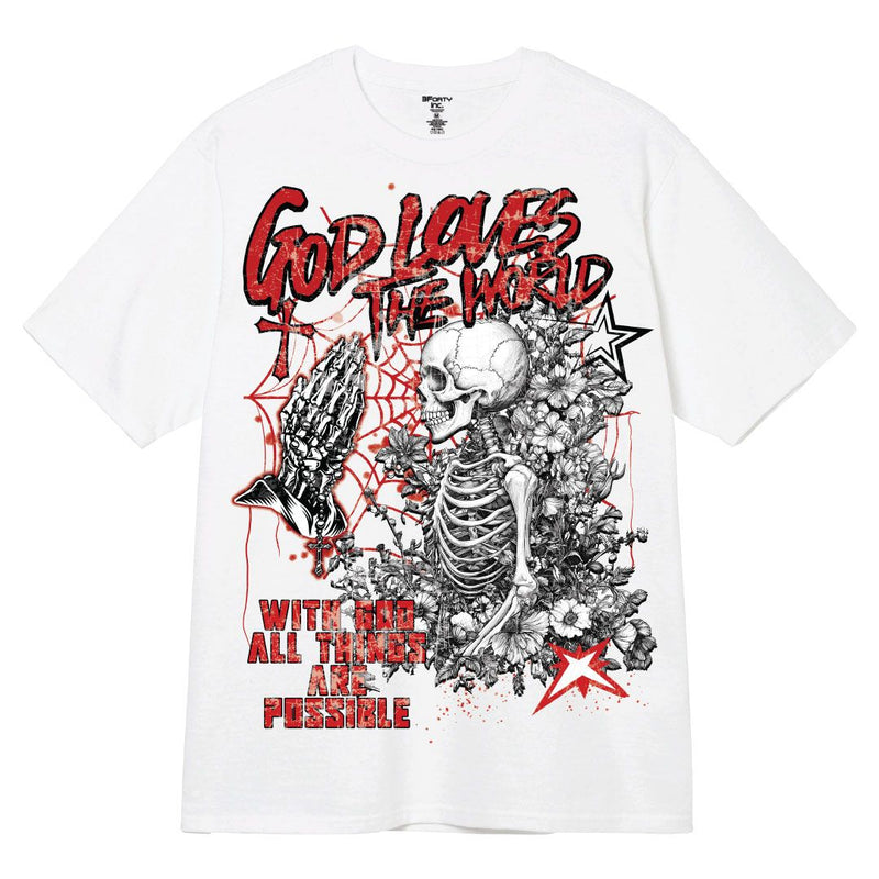 3Forty Inc. 'GLTW' T-Shirt (White) - FRESH N FITTED