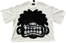 LGNDZ ' Bling Smile ' Oversized Cropped T-Shirt (White) LG1406 - FRESH N FITTED