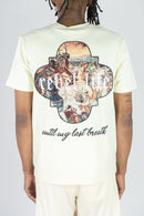 Rebel Minds 'Rebel Life' Tapestry T-Shirt (Cream) 151-131 - FRESH N FITTED