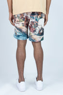 Rebel Minds 'Empire' Tapestry Shorts (Multi) 151-931 - FRESH N FITTED