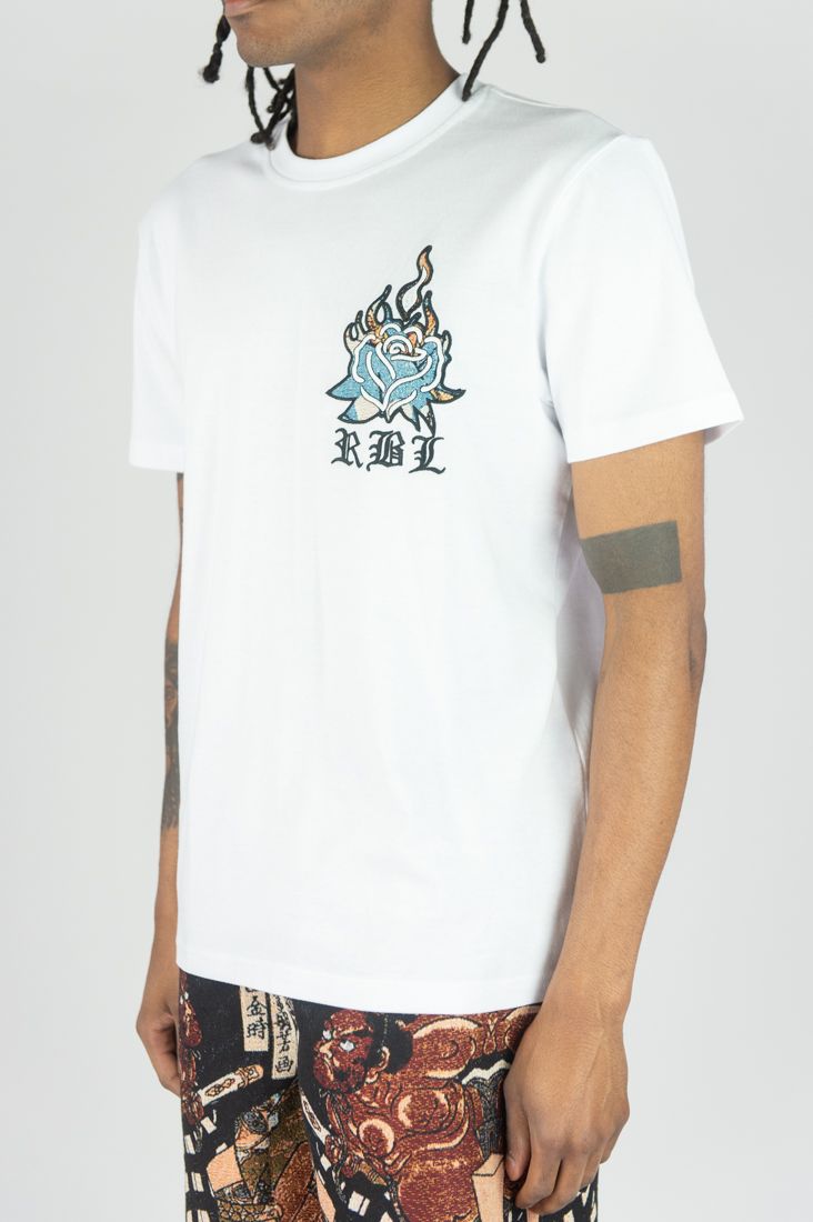 Rebel Minds 'RBL Samurai' Tapestry T-Shirt (White) 151-136