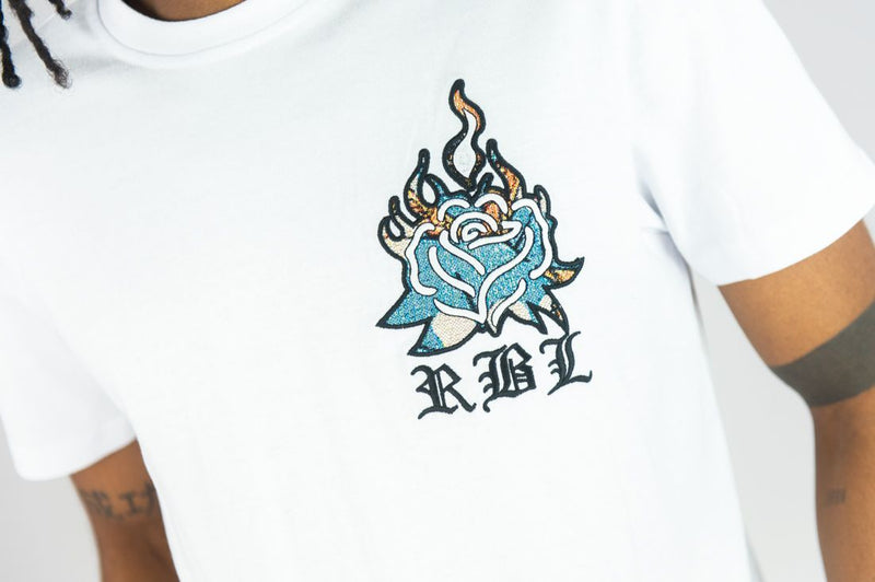 Rebel Minds 'RBL Samurai' Tapestry T-Shirt (White) 151-136