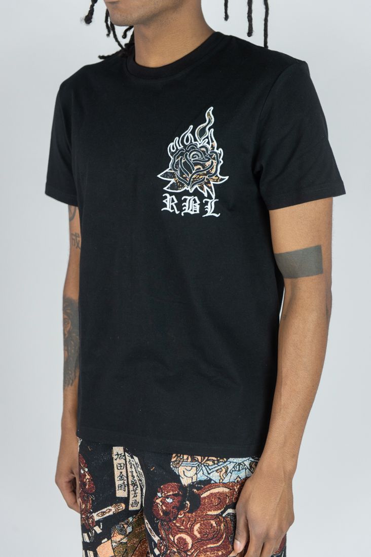 Rebel Minds 'RBL Samurai' Tapestry T-Shirt (Black) 151-136