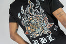 Rebel Minds 'RBL Samurai' Tapestry T-Shirt (Black) 151-136 - FRESH N FITTED