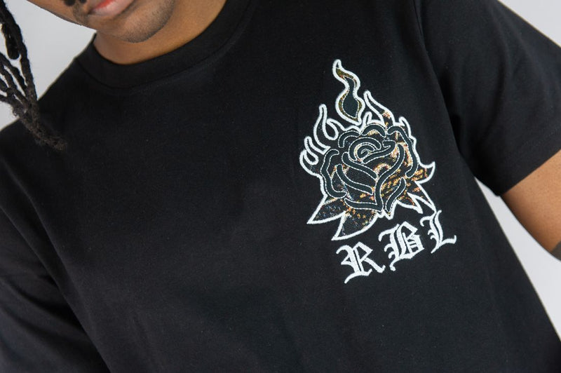 Rebel Minds 'RBL Samurai' Tapestry T-Shirt (Black) 151-136