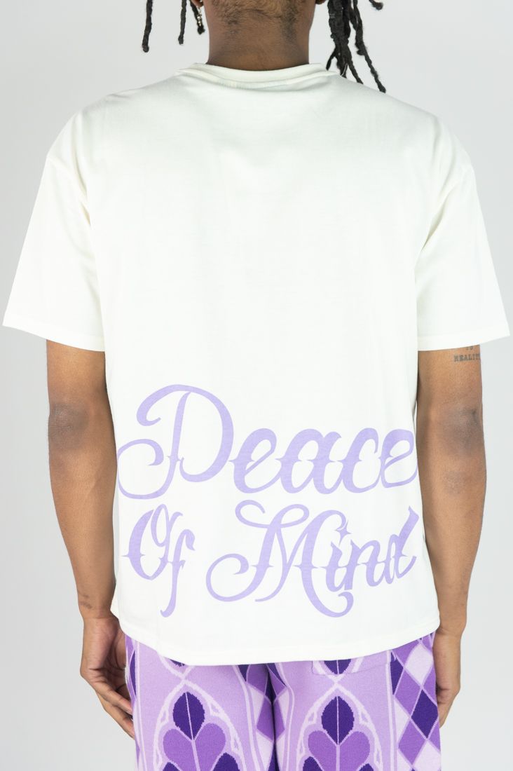 Rebel Minds 'Peace Of Mind' Oversized T-Shirt (Cream) 151-142