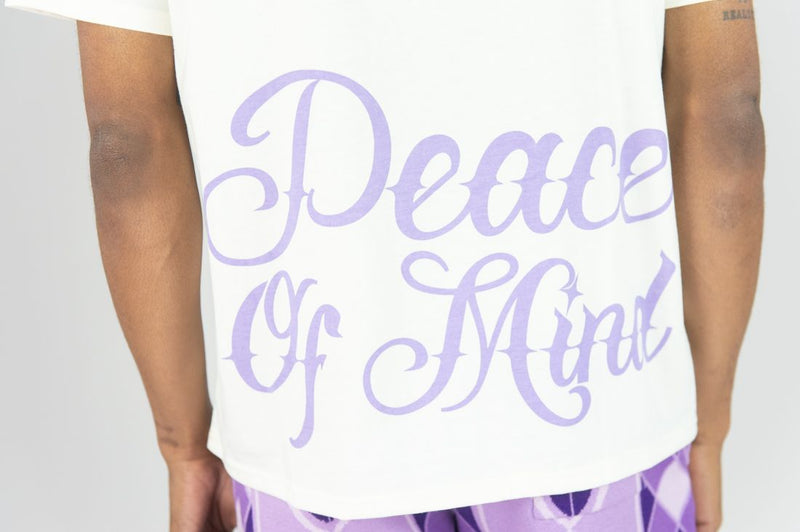 Rebel Minds 'Peace Of Mind' Oversized T-Shirt (Cream) 151-142