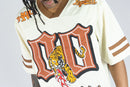 Rebel Minds 'Tiger' Cropped Football Jersey (Cream) 151-154 - FRESH N FITTED