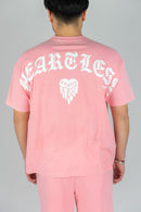 Rebel Minds 'Heartless' Oversized T-Shirt (Dusty Pink) 151-170 - FRESH N FITTED