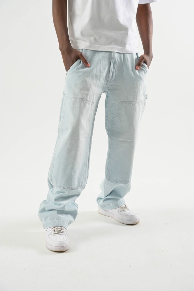 Taker 'Workwear' Baggy Fit Denim (Light Blue) T4102