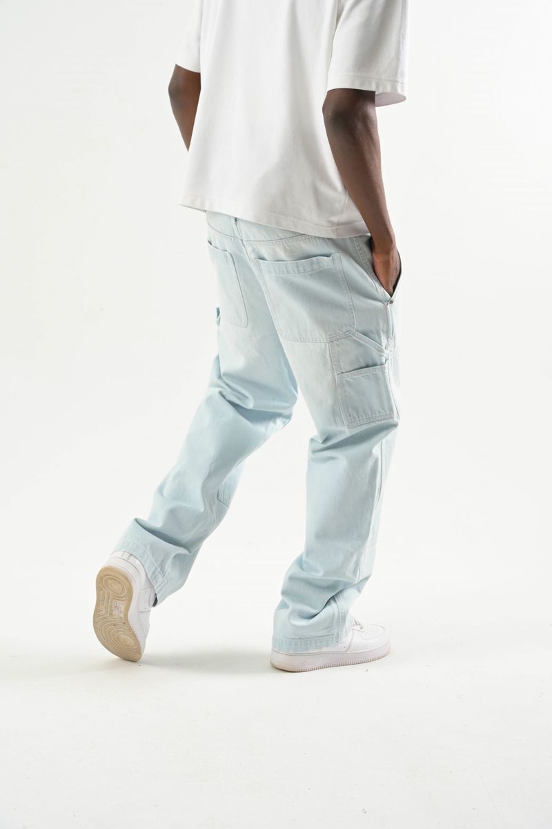 Taker 'Workwear' Baggy Fit Denim (Light Blue) T4102