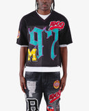 VOYAGE STUDIO Cropped Jersey T-Shirt (Black) 51T03 - FRESH N FITTED