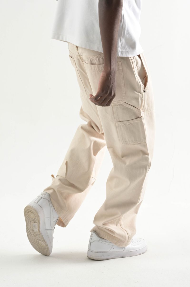 Taker 'Workwear' Baggy Fit Denim (Bone) T4102