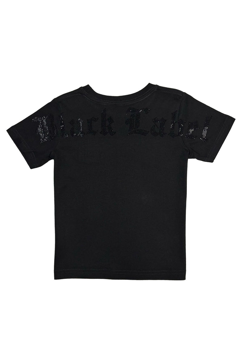 Black Label Kids 'BL Bling' T-Shirt (Black/Black) - FRESH N FITTED