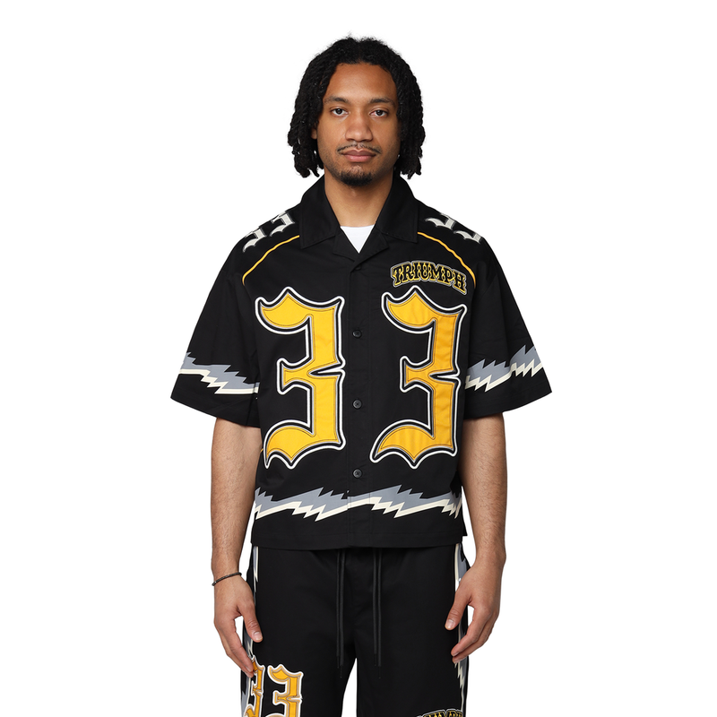 Smoke Rise 'Triumph' Woven Shirt (Black) WH25587 - FRESH N FITTED