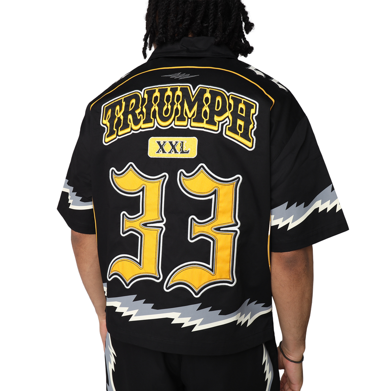 Smoke Rise 'Triumph' Woven Shirt (Black) WH25587 - FRESH N FITTED