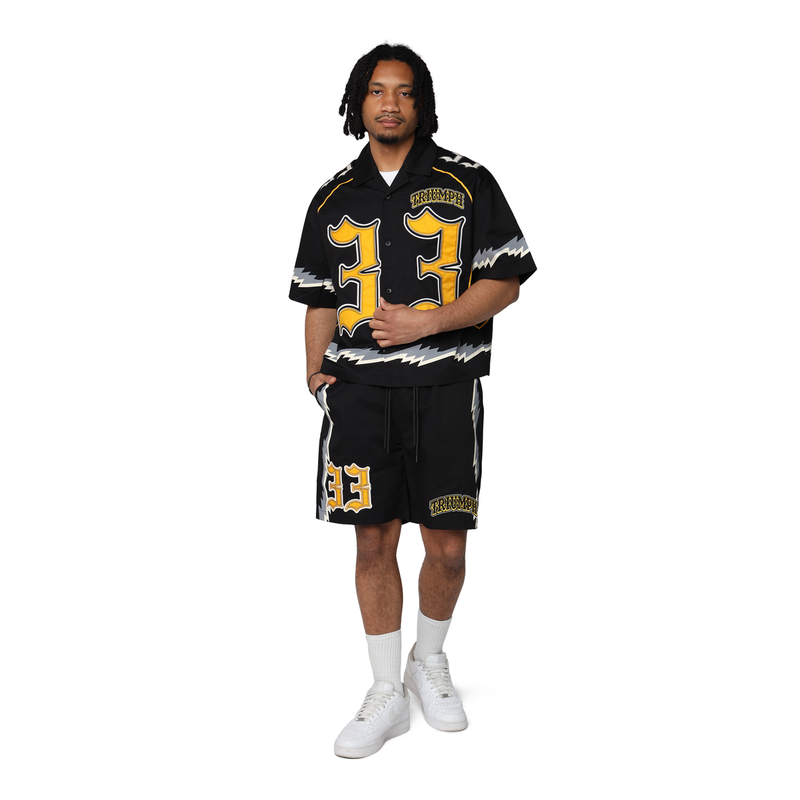 Smoke Rise 'Triumph' Woven Shirt (Black) WH25587 - FRESH N FITTED