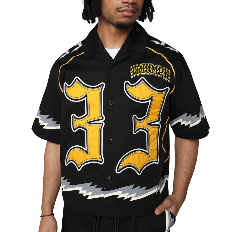 Smoke Rise 'Triumph' Woven Shirt (Black) WH25587 - FRESH N FITTED