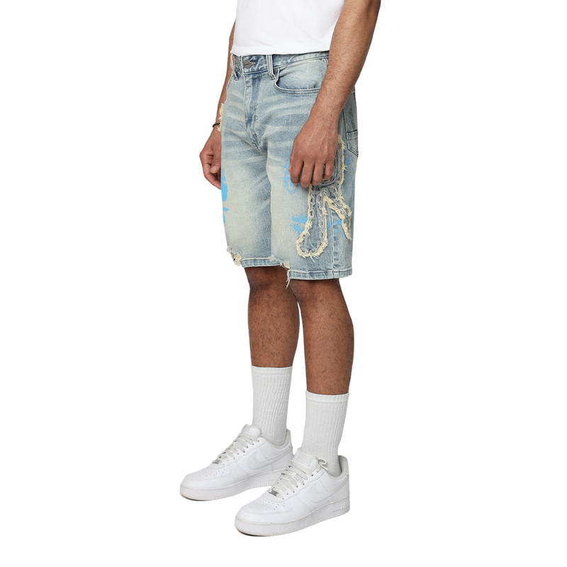 Smoke Rise 'Havoc' Denim Shorts (Margo Blue) JS25528 - FRESH N FITTED