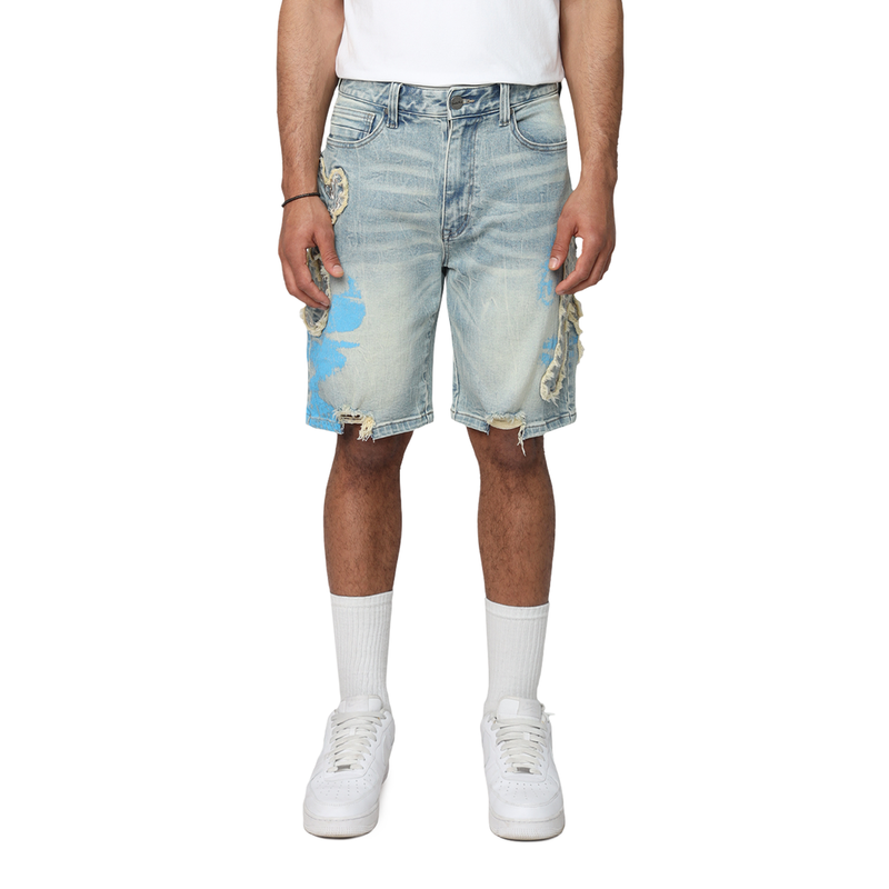 Smoke Rise 'Havoc' Denim Shorts (Margo Blue) JS25528 - FRESH N FITTED