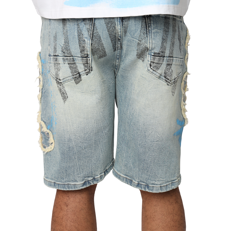 Smoke Rise 'Havoc' Denim Shorts (Margo Blue) JS25528 - FRESH N FITTED