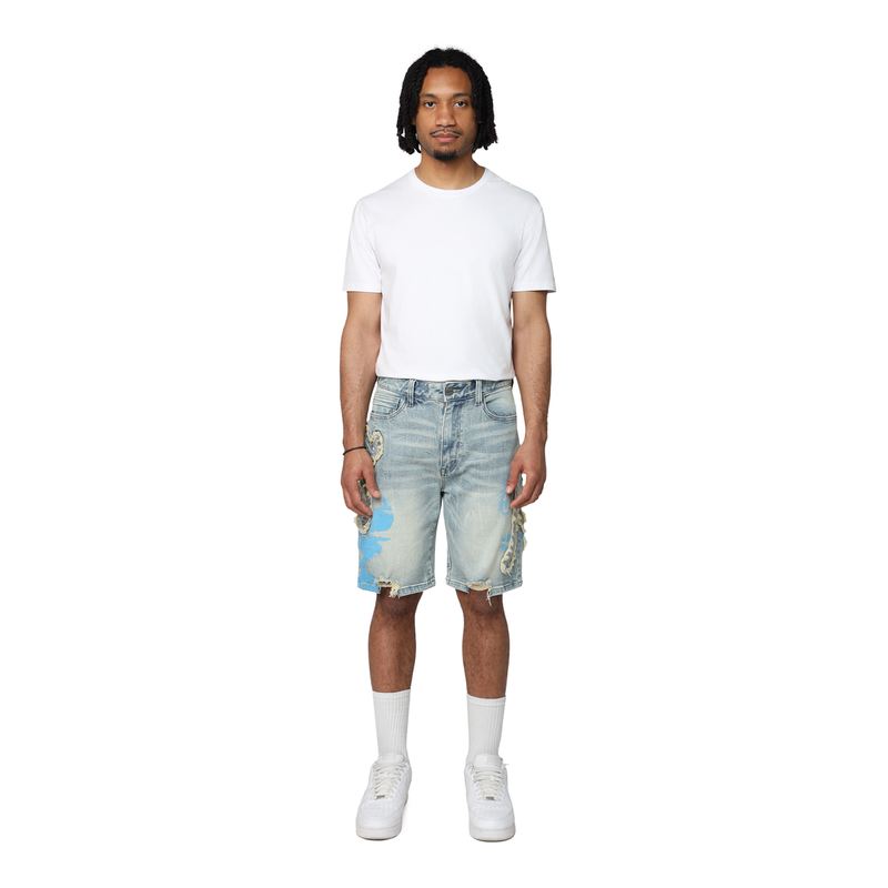 Smoke Rise 'Havoc' Denim Shorts (Margo Blue) JS25528 - FRESH N FITTED