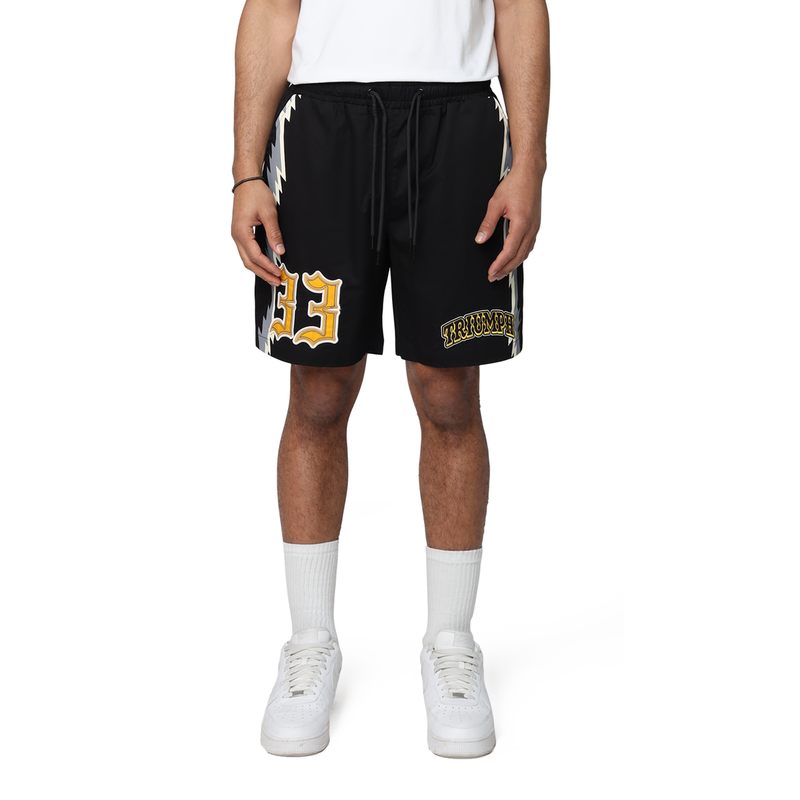 Smoke Rise 'Triumph' Woven Shorts (Black) WS25587 - FRESH N FITTED