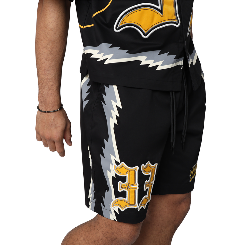 Smoke Rise 'Triumph' Woven Shorts (Black) WS25587 - FRESH N FITTED
