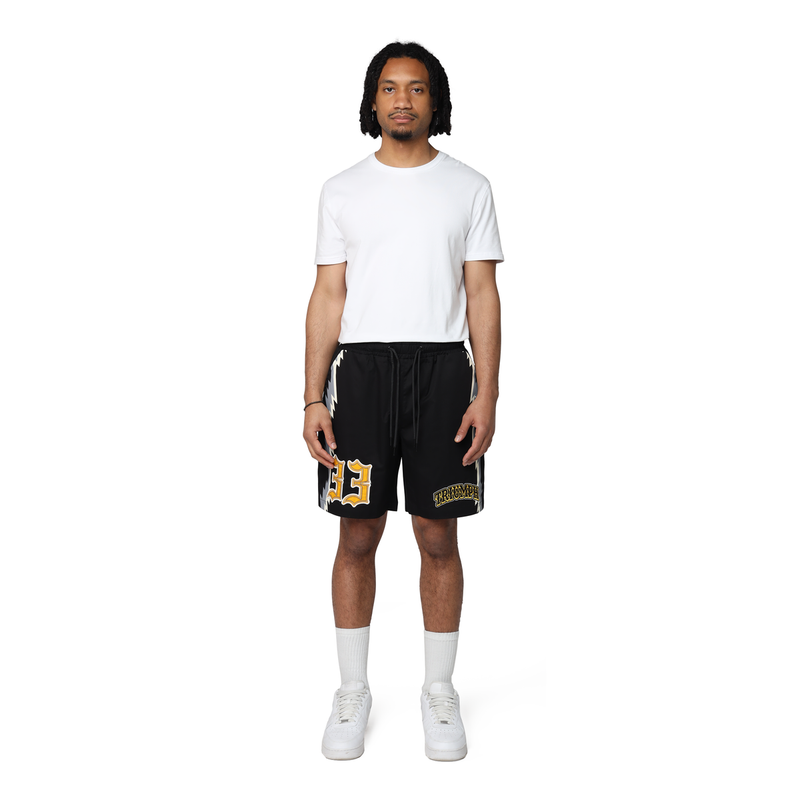 Smoke Rise 'Triumph' Woven Shorts (Black) WS25587 - FRESH N FITTED