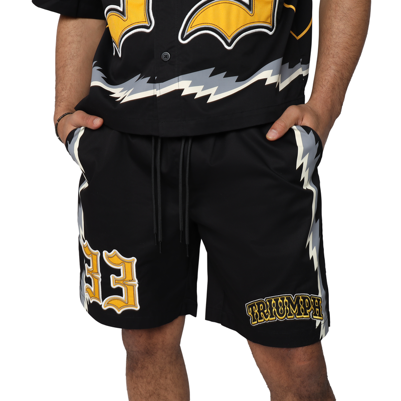 Smoke Rise 'Triumph' Woven Shorts (Black) WS25587 - FRESH N FITTED
