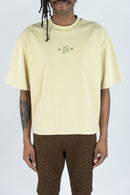 Rebel Denim 'Illusions' Cropped T-shirt (Khaki) 752-134 - FRESH N FITTED