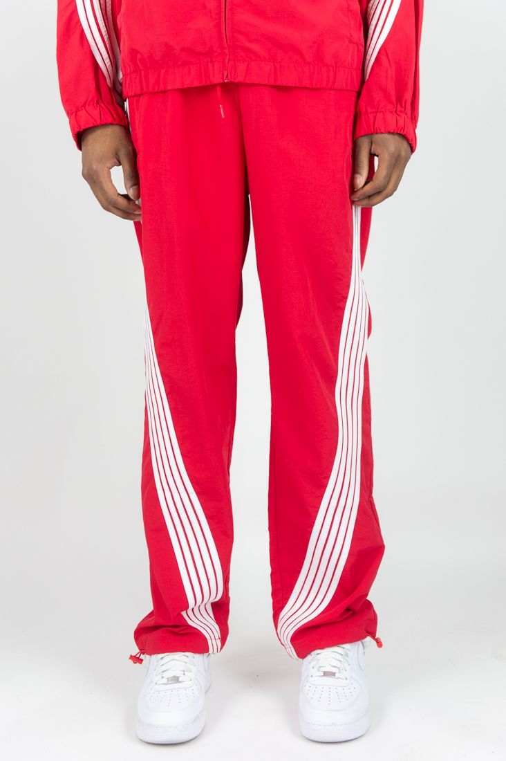 Rebel Minds 'Bent Stripes' Nylon Sweatpants (Red) 100-490