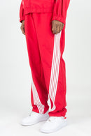 Rebel Minds 'Bent Stripes' Nylon Sweatpants (Red) 100-490