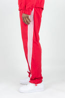 Rebel Minds 'Bent Stripes' Nylon Sweatpants (Red) 100-490