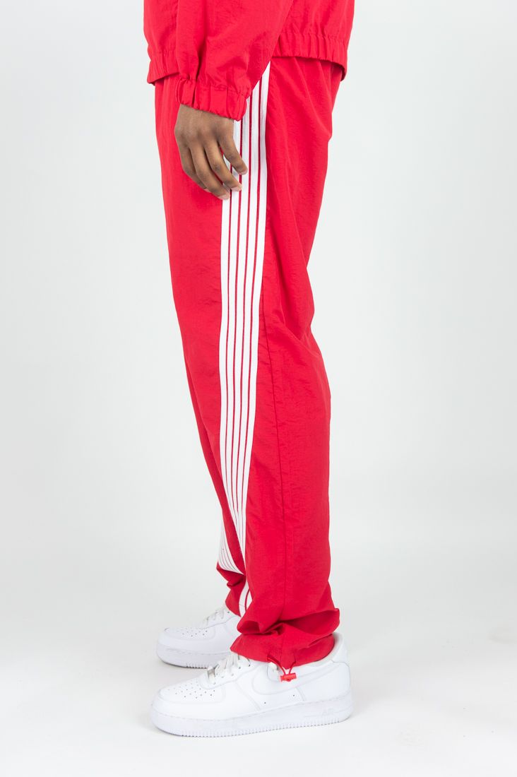 Rebel Minds 'Bent Stripes' Nylon Sweatpants (Red) 100-490